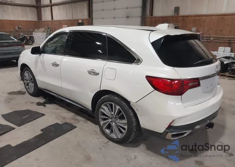 2017 Acura Mdx Technology Package z USA, uszkodzony, nr VIN 5FRYD4H57HB036729